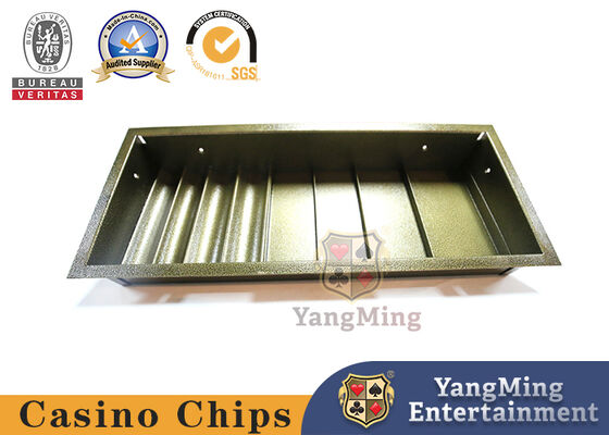 Mua Bàn Poker chuyên dụng 1 lớp Hộp đựng chip Poker Khay khóa đôi bằng sắt kim loại nổi với 4 hình vuông sản xuất trực tuyến