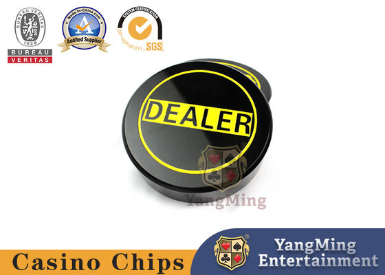 Mua Chất liệu acrylic Texas Hold 'Em Poker Đại lý Nút Poker Thẻ hình tròn Màu đen sản xuất trực tuyến