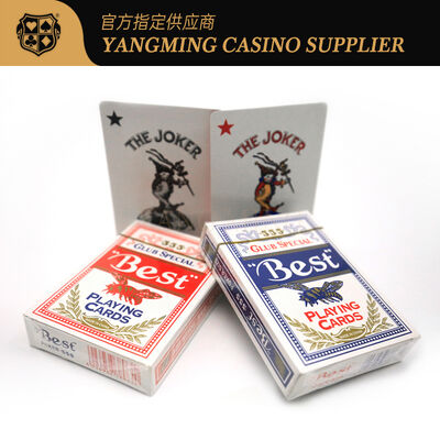 Mua Nội địa 280g Blue Core Casino Playing Cards Factory Custom Two Color CMYK Print Câu lạc bộ cờ bạc Dedicated Playing Cards sản xuất trực tuyến
