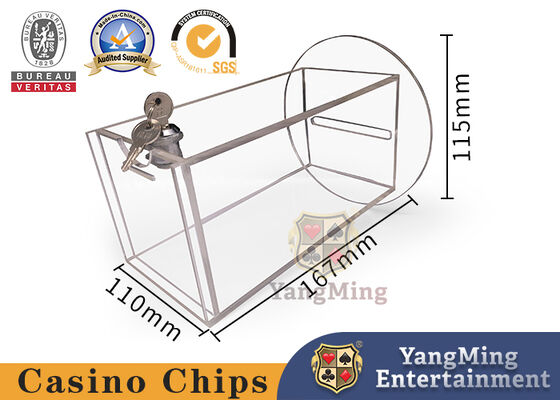 Mua Nhà sản xuất Tùy chỉnh Cá nhân Hộp Đầu trong suốt Acrylic đáy tròn Phụ kiện Bàn Chơi Baccarat Poker sản xuất trực tuyến