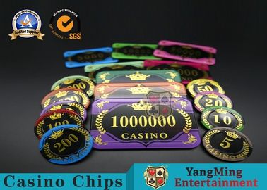 Mua Baccarat Texas Acrylic Gold Stamping Chip Poker Bàn trò chơi Chip Coin sản xuất trực tuyến