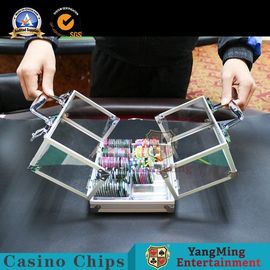 Mua 600 chiếc nhôm Clarity Window Casino Chips Chips Carrier Với hai khóa sản xuất trực tuyến