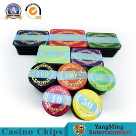 Mua Trọng lượng nhẹ Sòng bạc RFID Chips / Chips Poker hình chữ nhật Màu tiêu chuẩn sản xuất trực tuyến
