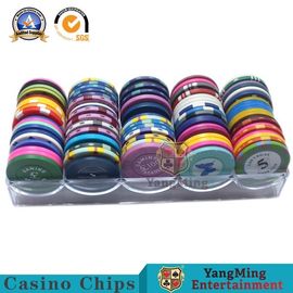 Mua Nhẹ nhàng Roulette Casino Poker Chip Khay / 100 Pc Octagon 40mm Poker Chip Rack sản xuất trực tuyến