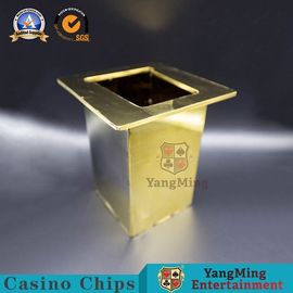 Mua Thẻ chơi nửa nút kim loại Thẻ bài xì phé 10,5 * 10,5 * 17,5 Chứng nhận của SGS sản xuất trực tuyến