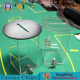 Mua Bàn chơi bài Poker Hộp acrylic thả đáy tròn màu đen có khóa kim loại sản xuất trực tuyến