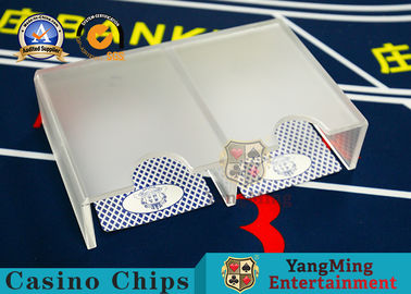 Mua Chủ thẻ bài đánh bạc acrylic Phụ kiện bàn sòng bạc mờ 1-2 phụ kiện với 2 ngăn thoát sản xuất trực tuyến