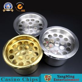 Mua Người giữ nước Sòng bạc Phụ kiện trò chơi Vàng hoặc Bạc Bàn chơi bài bằng thép không gỉ Cốc giữ cốc Ashtray sản xuất trực tuyến