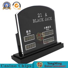 Mua 795g Phụ kiện bàn Sòng bạc Tối thiểu - Tỷ lệ tối đa Niu Niu Blackjack Bàn đánh bạc Giới hạn kỹ thuật số Dấu giới hạn với đèn Led sản xuất trực tuyến