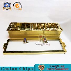 Mua Sàn đôi Kim loại Sòng bạc Golden Chip Khay có thể mở rộng Kéo phim chuyên dụng + Gói carton sản xuất trực tuyến