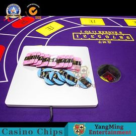 Mua 2850 * 1650 * 800mm Sòng bạc Hệ thống RFID Thẻ da Thẻ hàng đầu Khăn trải bàn bằng vải nỉ cho Deluxe Baccarat Poker sản xuất trực tuyến