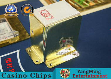 Mua Phụ kiện bàn chơi bài Baccarat Màu vàng Thép không gỉ Tùy chỉnh 8 ván chơi bài đứng Giá đỡ sản xuất trực tuyến