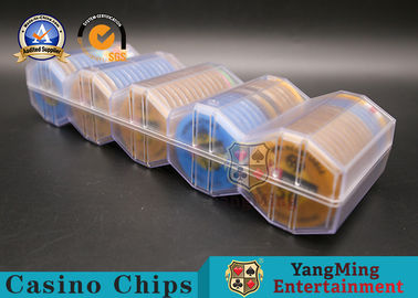 Mua Luxury Poker Chip Rack 100 Rows Vòng tròn Kiểu nhựa Chips Chủ Frosted Rhombus Float sản xuất trực tuyến