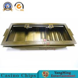 Mua Tùy chỉnh một lớp Khóa đôi Kim loại Chips Khay Dragon Tiger Đánh bạc Bảng Chips Trường hợp nổi sản xuất trực tuyến