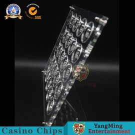 Mua 40mm Đường kính Bảng hiển thị Sòng bạc Chips acrylic Phần ngang Carrier Carrier Dày tinh chế 20 chiếc sản xuất trực tuyến
