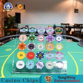 Mua Bảng nhựa Chips Chips Hiển thị acrylic 20 cái Roulette Bảng Round Chips Carrier sản xuất trực tuyến