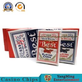 Mua Thẻ chơi sòng bạc 280g trong nước Tùy chỉnh hai màu CMYK In Kích thước 88 * 63mm sản xuất trực tuyến