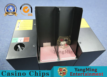 Mua Thẻ chơi sòng bạc kim loại màu đen tự động Máy hủy bài xì phé sản xuất trực tuyến