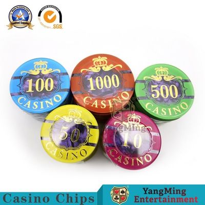 Mua 760 cái Bộ chip nhựa đất sét ABS của Mỹ Texas Hold 'Em Game Tiền tệ chip chống hàng giả lõi sắt đặc biệt sản xuất trực tuyến