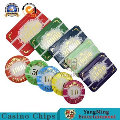 Mua Bộ chip sòng bạc poker bằng nhựa 94 * 66mm Hình tròn hình chữ nhật sản xuất trực tuyến