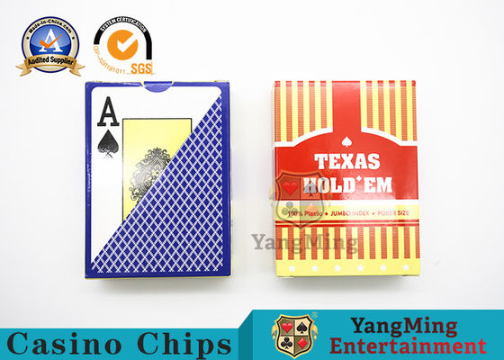 Mua Thẻ chơi bằng nhựa PVC không thấm nước cho trò chơi Texas Hold'Em Hai mặt mờ sản xuất trực tuyến