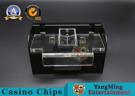 Mua Bộ chia bài bằng kim loại bằng thép không gỉ màu đen tùy chỉnh Tự động 1 2 bộ bài sản xuất trực tuyến