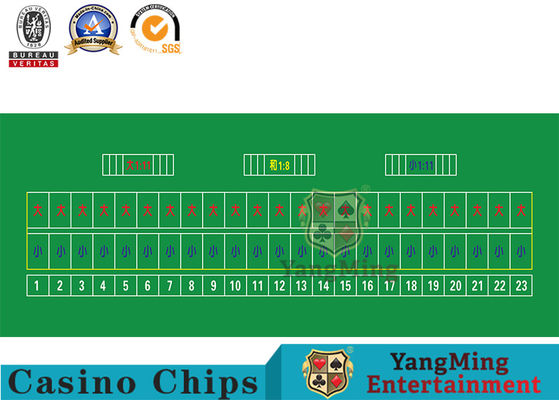 Mua 23 Người chơi Hình bầu dục Baccarat Trò chơi Texas Bố cục trên bàn chơi sản xuất trực tuyến