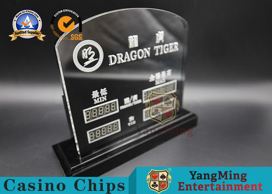Mua Đèn LED Acrylic xuyên sáng cao Đèn kỹ thuật số điện tử Giới hạn đặt cược Dấu hiệu màu đỏ Giải trí Bàn chơi bài Baccarat sản xuất trực tuyến