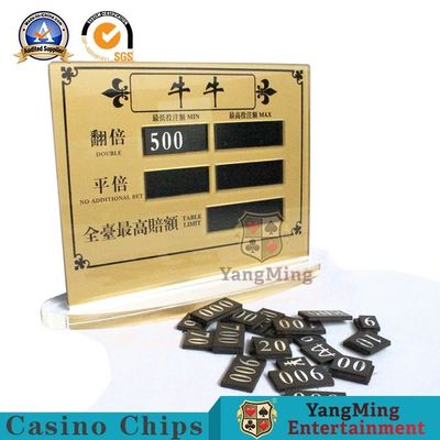 Mua Acrylic Vàng trong suốt NiuNiu Cờ bạc Trò chơi Poker Thẻ giải trí Thẻ đỏ Giới hạn Bảng hướng dẫn sử dụng Dấu hiệu kỹ thuật số sản xuất trực tuyến