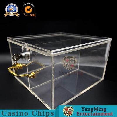 Mua Hộp đựng chip hai lưới acrylic dày trong suốt Khóa kim loại tùy chỉnh Phiên bản sang trọng Hộp lưu trữ thẻ chip poker di động sản xuất trực tuyến