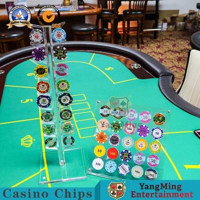 Mua 16 cái Acrylic Tròn 40mm Phụ kiện trò chơi Casino 40mm Giá đỡ hiển thị tiền xu sản xuất trực tuyến