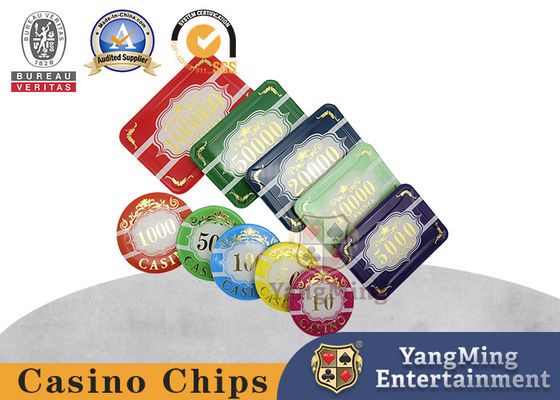 Mua 760 chiếc 55mm Acrylic Crystal Bronzing UV Chip Poker đẹp sản xuất trực tuyến