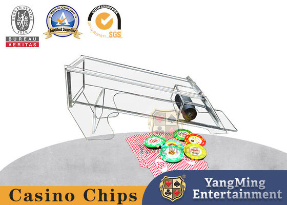 Mua Hoàn toàn trong suốt dày 8 bộ Poker Solitaire Acrylic Dealer Shuffler sản xuất trực tuyến