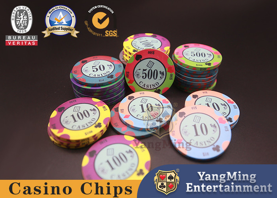 10g Club Texas Poker Chips Blackjack Desk Table Ceramic Chips