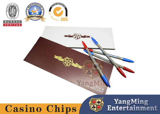 Quy tắc trò chơi trên bàn của sòng bạc Baccarat Ví dụ về giấy ghi chép có thể được tùy chỉnh