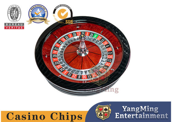 Hướng dẫn sử dụng Roulette của Mỹ Trò chơi bàn poker tùy chỉnh thủ công Đường kính gỗ nguyên khối 82 Cm