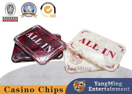 Quảng trường Acrylic hoàn toàn mới All IN Positioning Card Texas Hold'Em Game Table Full Bet Design