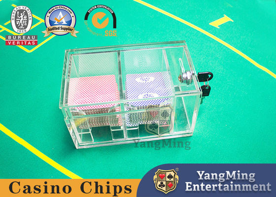 Baccarat quốc tế 8 cặp bỏ hộp thẻ chơi bóng thông suốt 2 hộp thẻ lưới