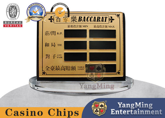 Thiết kế thẻ Logo mới International Casino Stud Poker Table Poker Game Betting Limit