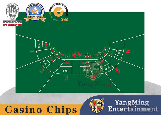 Phong cách khăn bàn sòng bạc poker Đông Nam Á thiết kế Poker Bull bán vòng tròn tùy chỉnh