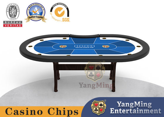 Bàn đánh bạc thiết kế tùy chỉnh cho các trận đấu bài xì phé Chân bàn hình chữ H bằng gỗ nguyên khối