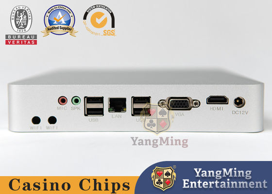 Silver Small Computer Console Poker Casino Bàn đồ phụ kiện Hệ thống trò chơi Baccarat