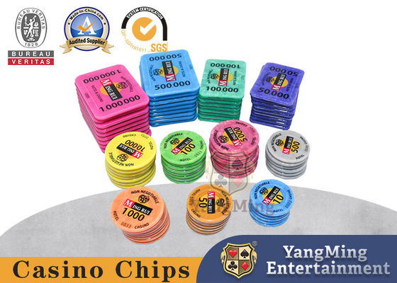 Định nghĩa mới của RFID Casino Table Acrylic Crystal Poker Chip Set với 760 chip carrier
