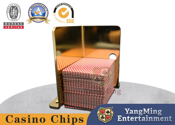 Sản phẩm mới Stainless Steel Metal Gold Card Holder Khả năng cầm thẻ casino Khả năng cầm thẻ đứng