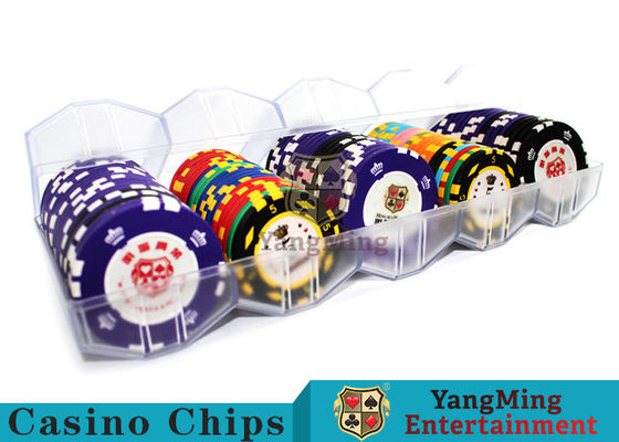 Hình cầm chip Poker Acrylic minh bạch Touch Body Smooth Matte 14g Chip Set Carrier