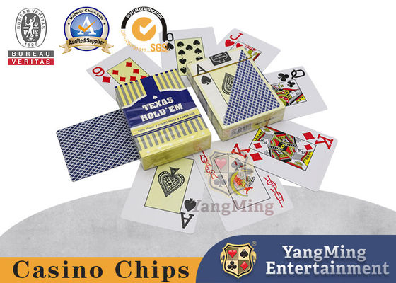 Texas Hold'em thẻ nhựa, màu đỏ và màu xanh lá cây in trong kho, có thể được thiết kế và tùy chỉnh