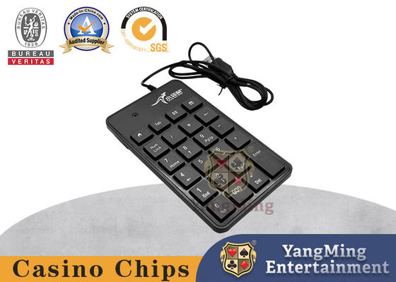 Poker Casino Bàn Đen Cáp USB Đen Baccarat Phần mềm đầu vào Bàn phím số