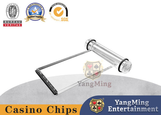 Transparent Acrylic Profit Board Baccarat Roulette Poker Table Thẻ rác hộp mẹo