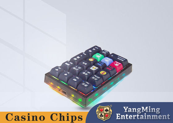 Trên trang web Baccarat Poker Table Input Black Small Keyboard Thiết kế song ngữ bằng tiếng Trung và tiếng Anh