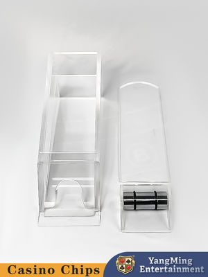 8 cặp máy phát thẻ Baccarat tùy chỉnh, trò chơi bàn poker acrylic trong suốt